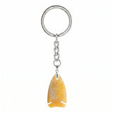 Handmade Crystal Fish Keychain #KC2016  Natural Gemstone Talisman for Abundance & Protection, Elegant Accessory for Everyday Luck & Positive Energy