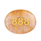 Worry Healing Palm Stones for Meditation Prayer Home Decor with ( Number )-35x45MM #SP1904G-W10