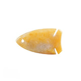 Fish Shape Gemstone Pendant for DIY Making Jewelry #SP2016 -22x40mm Natural Stone Charms  12 Varieties Available