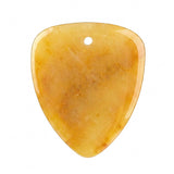 Natural Gemstone Guitar Pick Pendant 27x32mm for Jewelry Making SP2030