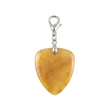 Gemstone Guitar Pick Pendant Charms for Bag Tag DIY Jewelry With Lobster Clasp SP2030-BT