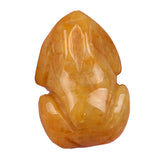 1Inch Handmade Carved Gemstone Frog Ornament For Home Office Desk Decor Mini Stone Animal Figurine Statue Reiki Healing Crystal #SP2309