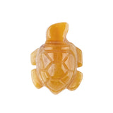 1" Gemstone Tortoise Figurine - Natural Stone Office Decor