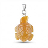 1.0Inch Tortoise Gemstone Pendant for Making Jewelry #SP2311S-25MM