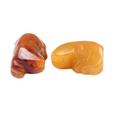 1.0 Inch Hand Carved Gemstone Lizard Figurine Animal Ornament for Home Office Desk Decor #SP2321