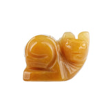 1.0 Inch Hand Carved Snail Gemstone Figurine Ornament for Home Office Desk Decor #SP2325
