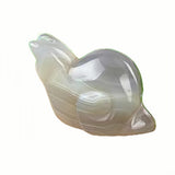1.0 Inch Hand Carved Snail Gemstone Figurine Ornament for Home Office Desk Decor #SP2323