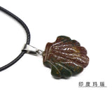 Chakra Healing Shell Pendant | 20mm Natural Crystal Necklace Ocean-Inspired Reiki Jewelry