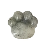 28×30mm Hand-Carved Crystal Cat Paw Stone | Natural Gemstone Cat Claw Figurine for Home Decor