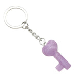 Symbolic Heart Key Crystal Keychain | Natural Healing Stone Pendant Bag & Key Charm