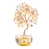 Handmade Natural Stone Money Tree Decor | Exquisite Crystal Bonsai Ornament for Prosperity & Healing | Unique Office & Home Gift #SP1880