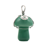 20mm Natural Crystal Mushroom Pendant  Wire-Wrapped Gemstone DIY Jewelry for Gifts
