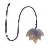 Excellent Quality Hand-Carved Crystal Maple Leaf Pendant, Multi Color Natural Gemstone Leaf Bead with Pre-Drilled Hole for Jewelry Craft & Spiritual Gift