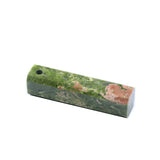 Natural crystal agate stone large hole square pendant hand cut Natural Quartz Crystals Stones Hexagonal Healing Point Reiki