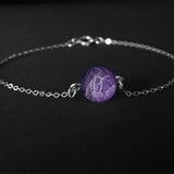 Real Gemstone Chain Bracelet Aromatherapy Essential Oil Diffuser Bracelet - Natural Gemstone Beads Healing Crystal Bracelet