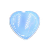 40mm Natural Heart Worry Stone, Thumb Groove Palm Crystal Stone Chakra Healing Stress Relief Pocket Stone