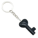 Symbolic Heart Key Crystal Keychain | Natural Healing Stone Pendant Bag & Key Charm