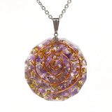Colorful crystal dropper pendant Amethyst powder gravel crystal Fashion Pendant Crystal Quartz Healing For Women and girls