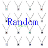 Fashionable Alloy Love Heart Lock with Natural Crystal Gemstone Charm Pendant Necklace Alloy Oval Chain Necklace