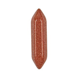 12x55mm Natural Crystal Double Pointed Wand | Hexagonal Quartz Column Prism Pendant | Wholesale Healing Stone Point Charm for DIY Jewelry Making