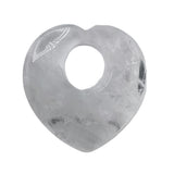 40mm Heart Gemstone Pendant for DIY Necklace Making Gifts