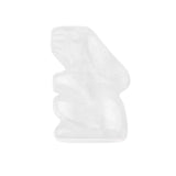 Natural Crystal Rabbit Figurine 1.0 INCH  Polished Animal Pocket Stone for Meditation & Home Decor