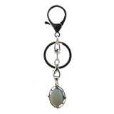 Oval Gemstone Pendant Keychain KC1502
