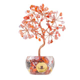 Handmade Natural Stone Money Tree Decor | Exquisite Crystal Bonsai Ornament for Prosperity & Healing | Unique Office & Home Gift #SP1880