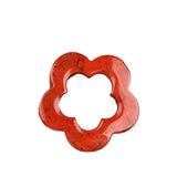 30mm Natural Crystal Hollow Flower Pendant | Hand-Carved Plum Blossom Gemstone for DIY Jewelry