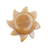 30mm Natural Crystal Hollow Flower Pendant | Hand-Carved Plum Blossom Gemstone for DIY Jewelry