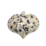 Boho Natural Crystal Heart Pendant, Polished Heart‑Shaped Healing Gemstone with Connector Bail, Reiki Meditation Energy Stone Amulet Pendant Bulk Supply