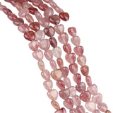 Loose 10MM Red Carnelian Heart Beads for DIY Making Jewelry