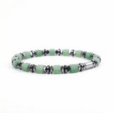 4MM Cube Gemstone Beads Hematite Stretch Bracelets for Women men