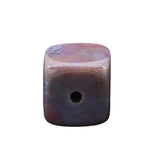 20mm Gemstone Square Incense Holder | Perforated Crystal Base for Sticks & DIY Jewelry