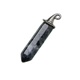 Natural Crystal Hexagonal Point Pendant with Witch Hat Bail | Healing Stone Charm for DIY Jewelry