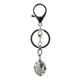 Oval Gemstone Pendant Keychain KC1502