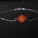 Real Gemstone Chain Bracelet Aromatherapy Essential Oil Diffuser Bracelet - Natural Gemstone Beads Healing Crystal Bracelet