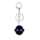 20mm Natural Crystal Planet Keychain, Cute Multicolor Stone Pendant for Bags & Wallets