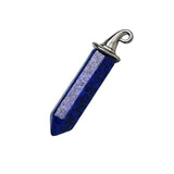 Natural Crystal Hexagonal Point Pendant with Witch Hat Bail | Healing Stone Charm for DIY Jewelry