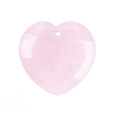 30MM Heart Crystal Gemstone Charms with Hole Punk Style Love Shaped Pendant DIY to Make Necklace & Keychain