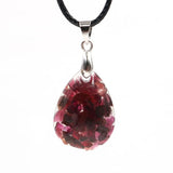 Augen pendant Amethyst Pendant Crystal gravel water drop men's and women's Fashion Pendant Natural Teardrop Quartz Crystal Stone