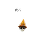 Natural crystal necklace pendant hexagonal column conical smart pendulum cut crystal pendant Natural Dark Amethyst Gemstone Rock
