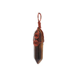Natural Crystal Hexagonal Point Pendant • Copper Wire Wrapped Double Spiral Crystal Charm • Healing Chakra Gemstone Jewelry Making Accessory