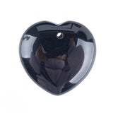 30MM Heart Crystal Gemstone Charms with Hole Punk Style Love Shaped Pendant DIY to Make Necklace & Keychain