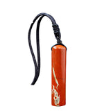 60mm Natural Crystal Cylinder Pendant Necklace, Adjustable Braided Cord Wand Amulet