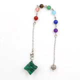 Multi Natural Crystal Merkaba Star Pendant Necklace Mixed Gemstone 3D Star Charm Jewelry for Women Gift