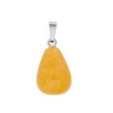 Teardrop Stone Pendants Natural Drop Charms Water-Drop Stone women Necklace for DIY Jewelry Making