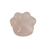 28×30mm Hand-Carved Crystal Cat Paw Stone | Natural Gemstone Cat Claw Figurine for Home Decor