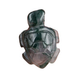 26-28mm Hand-Carved Crystal Turtle Figurine | Natural Gemstone Tortoise Sculpture for Home Decor & Reiki