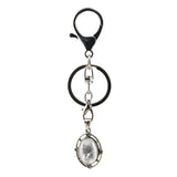 Oval Gemstone Pendant Keychain KC1502